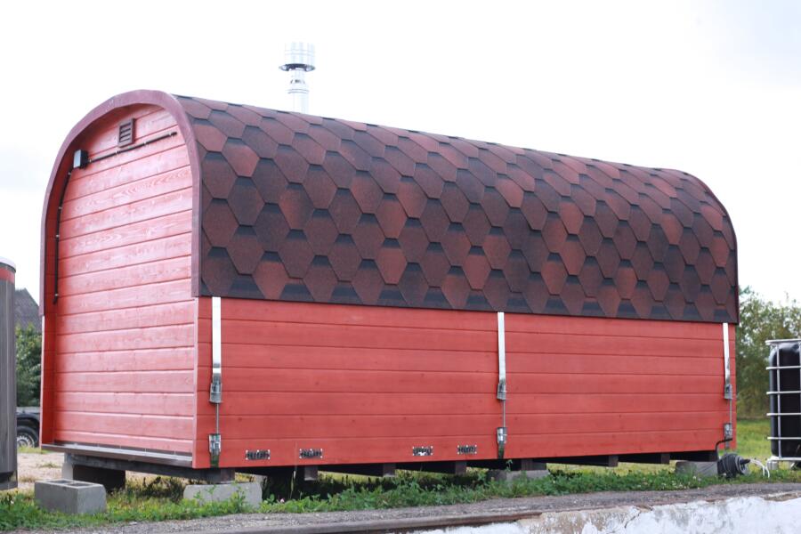 Квадрохаус баня 4,5 м с козырьком, боковой вход, фото 3