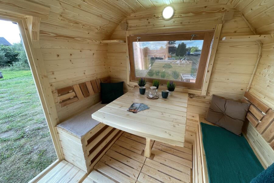 Квадрохаус баня 4,5 м с козырьком, боковой вход, фото 6