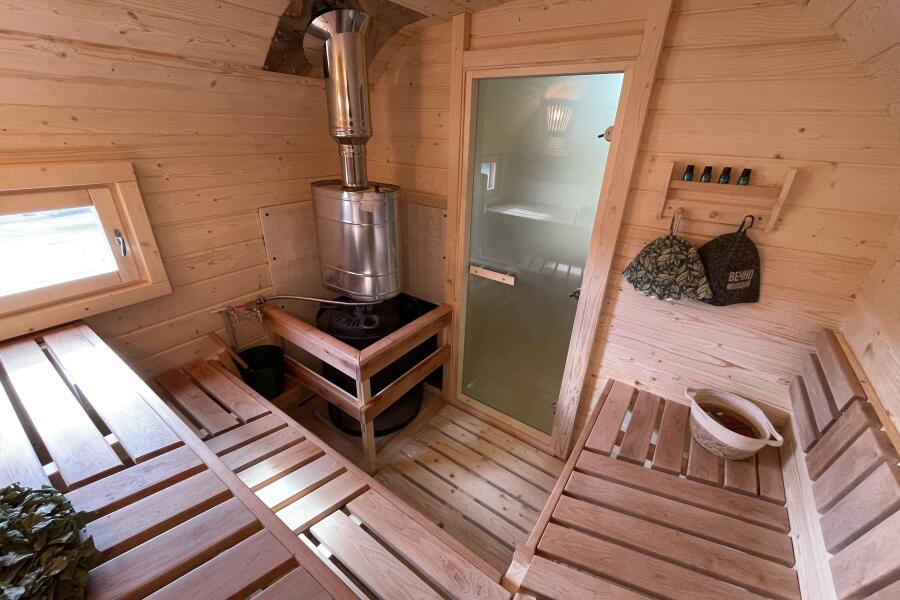 Квадрохаус баня 4,5 м с козырьком, боковой вход, фото 9