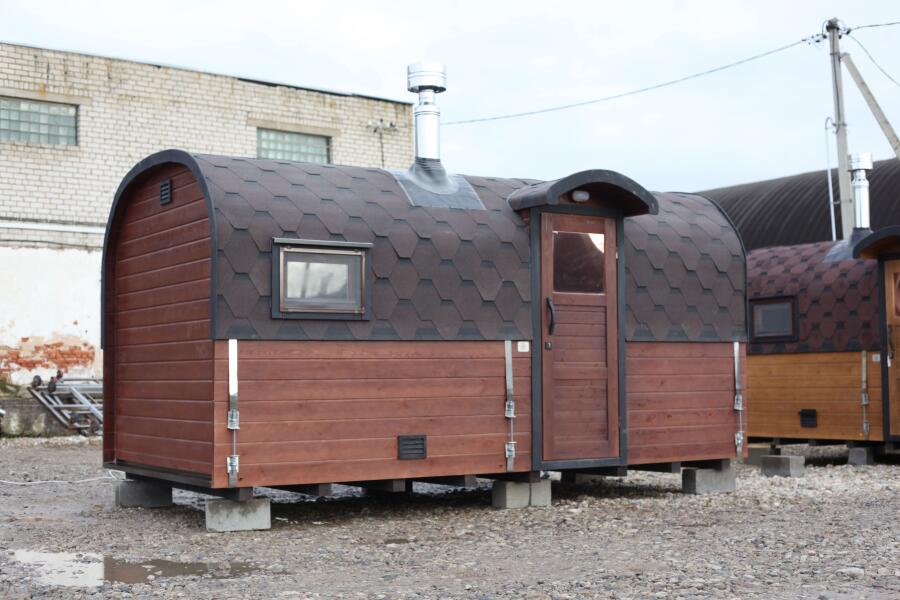 Квадрохаус баня 4,5 м с козырьком, боковой вход, фото 11