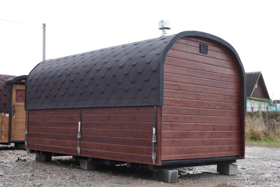 Квадрохаус баня 4,5 м с козырьком, боковой вход, фото 12