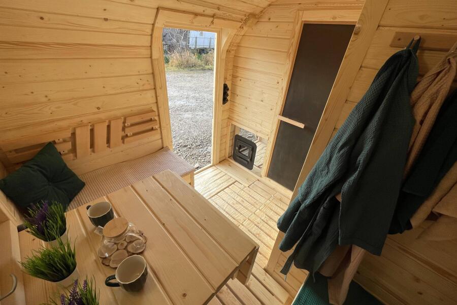 Квадрохаус баня 4,5 м с козырьком, боковой вход, фото 14