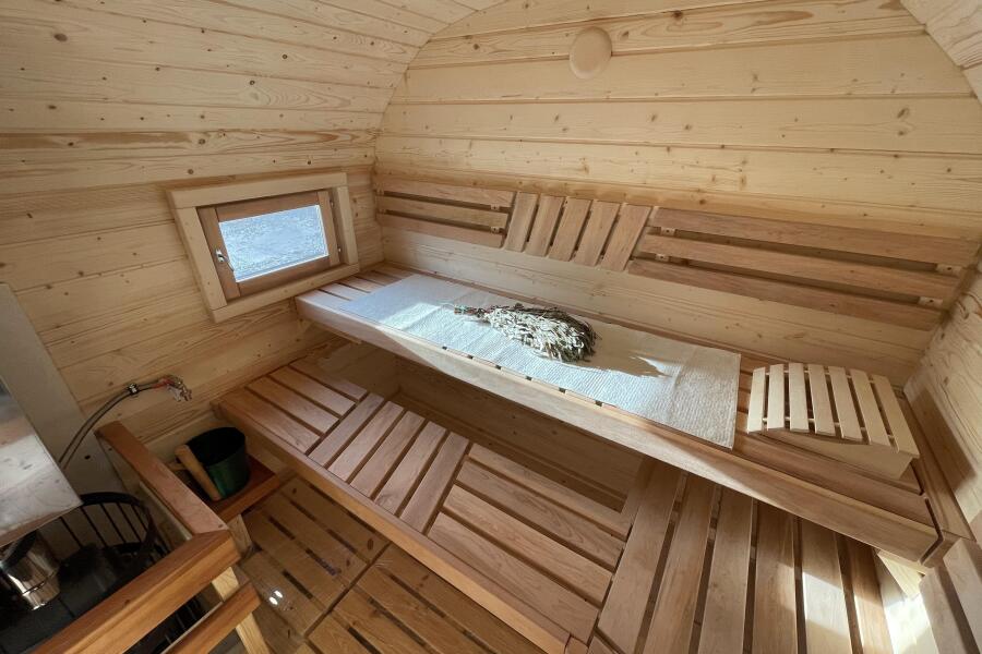 Квадрохаус баня 4,5 м с козырьком, боковой вход, фото 17