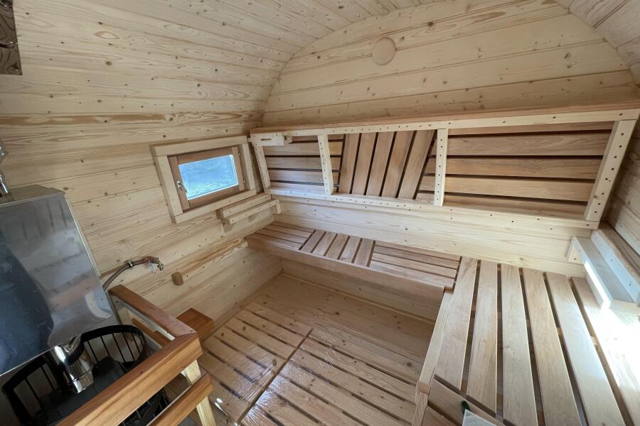 Квадрохаус баня 4,5 м с козырьком, боковой вход, фото 18