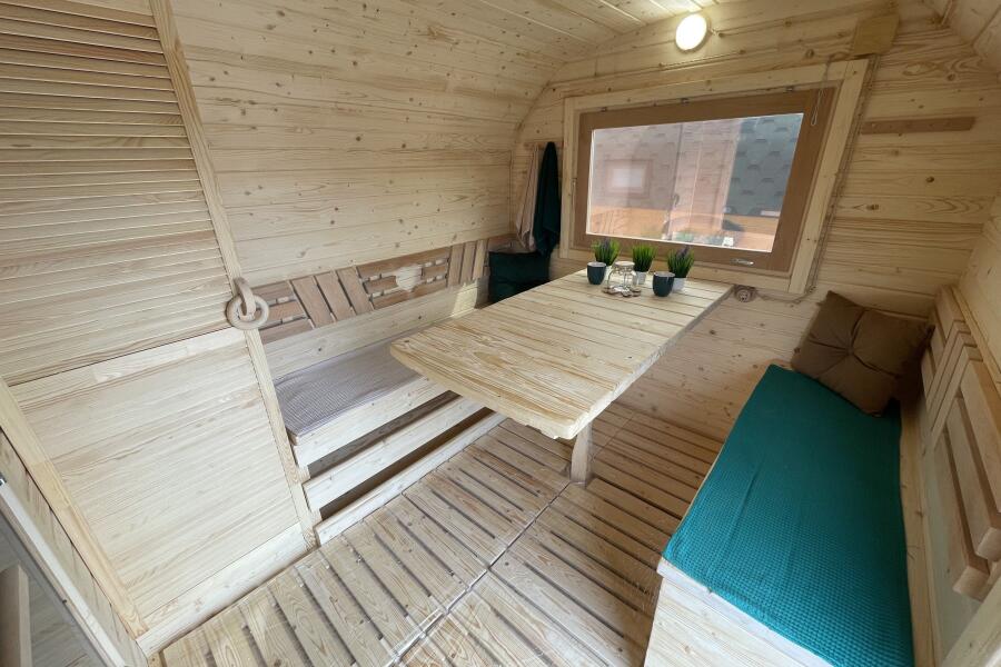 Квадрохаус баня 5 м с козырьком, боковой вход , фото 10