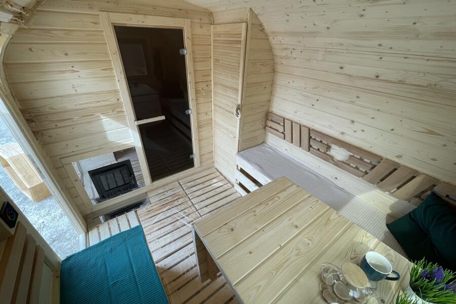 Квадрохаус баня 5 м с козырьком, боковой вход , фото 12