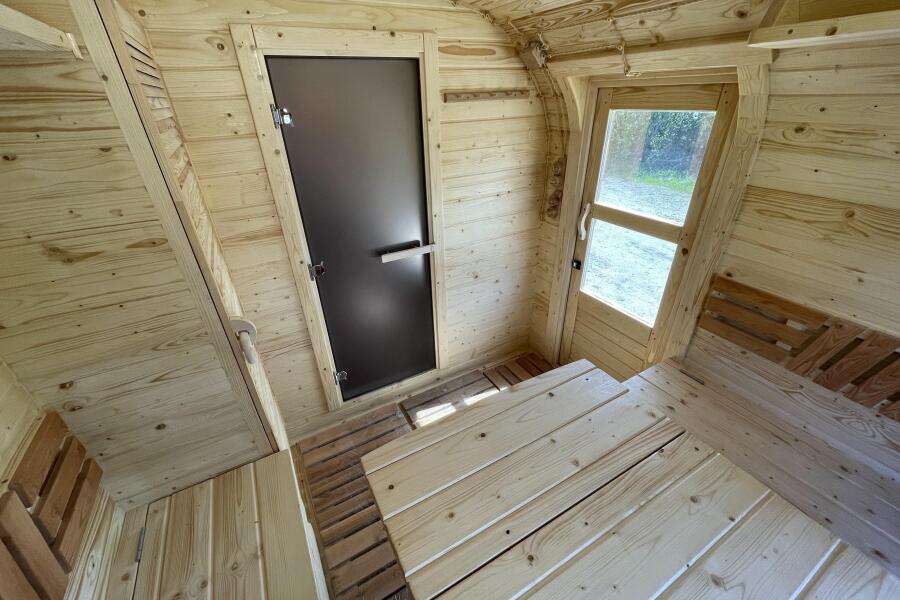 Квадрохаус баня 6 м с козырьком, боковой вход, фото 5