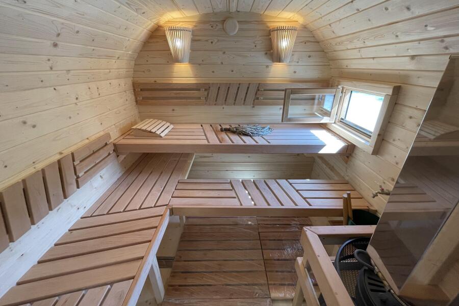 Квадрохаус баня 6 м с козырьком, боковой вход, фото 11