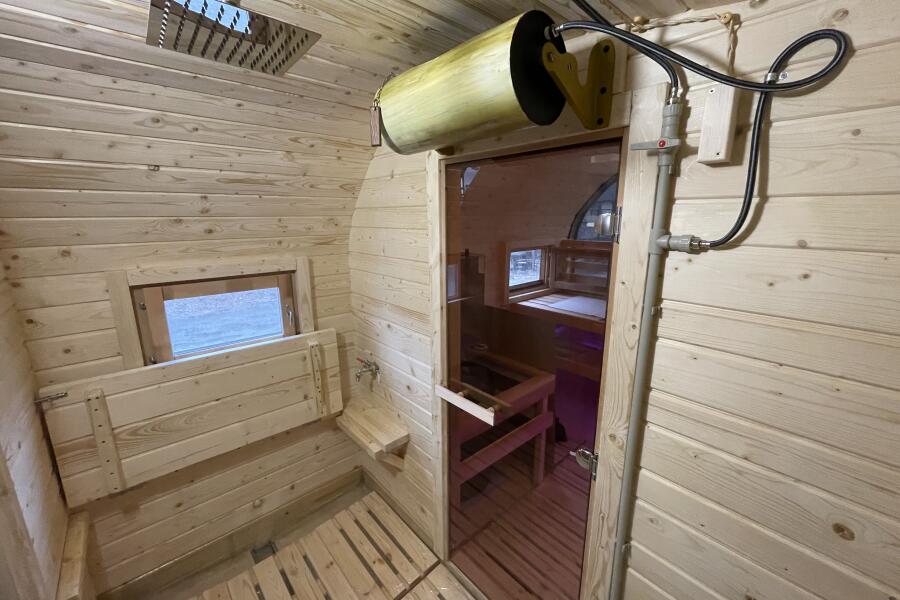 Квадрохаус баня 6 м с козырьком, боковой вход, фото 16