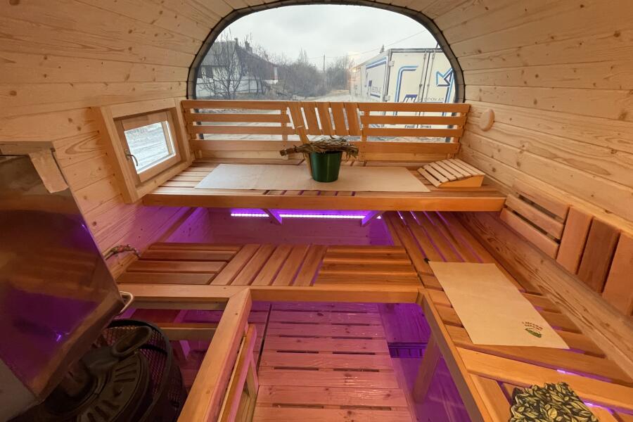 Квадрохаус баня 6 м с козырьком, боковой вход, фото 17