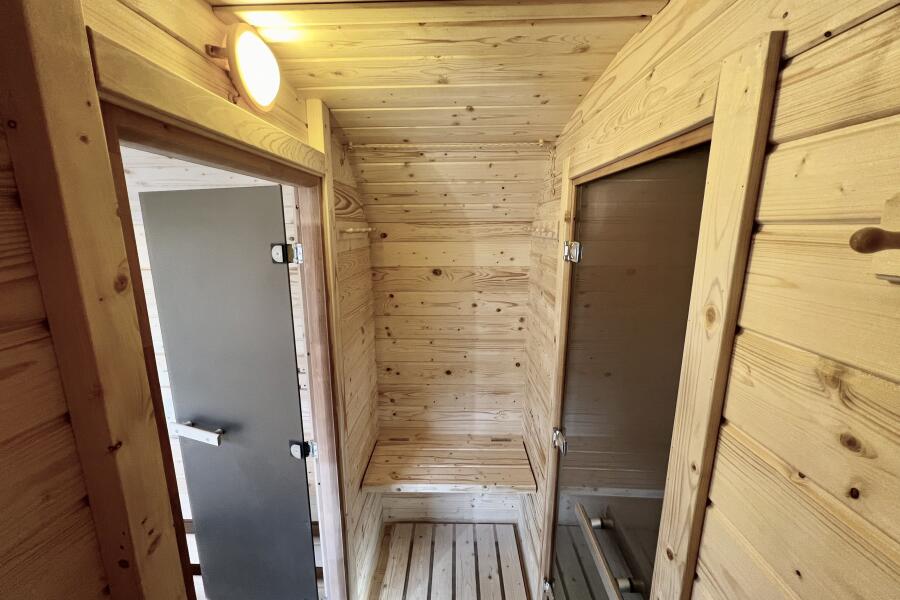Квадрохаус баня 6 м с козырьком, боковой вход, фото 21