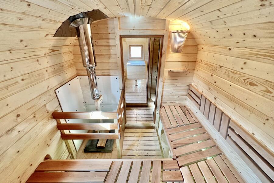 Квадрохаус баня 6 м с козырьком, боковой вход, фото 23