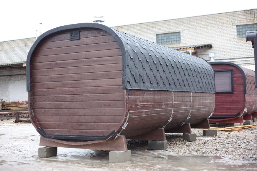 Квадро баня 6 м с козырьком, с раздевалкой, боковой вход, фото 11