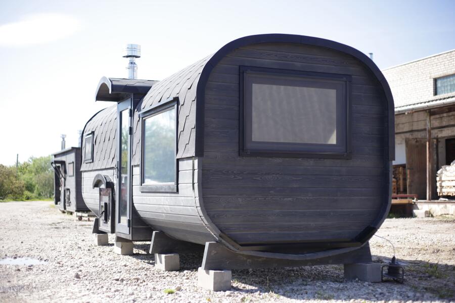 Квадро баня 6 м с козырьком, с раздевалкой, боковой вход, фото 13