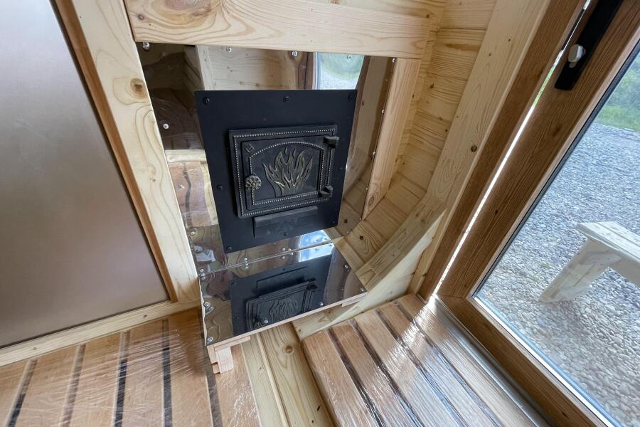 Квадро баня 6 м с козырьком, с раздевалкой, боковой вход, фото 24