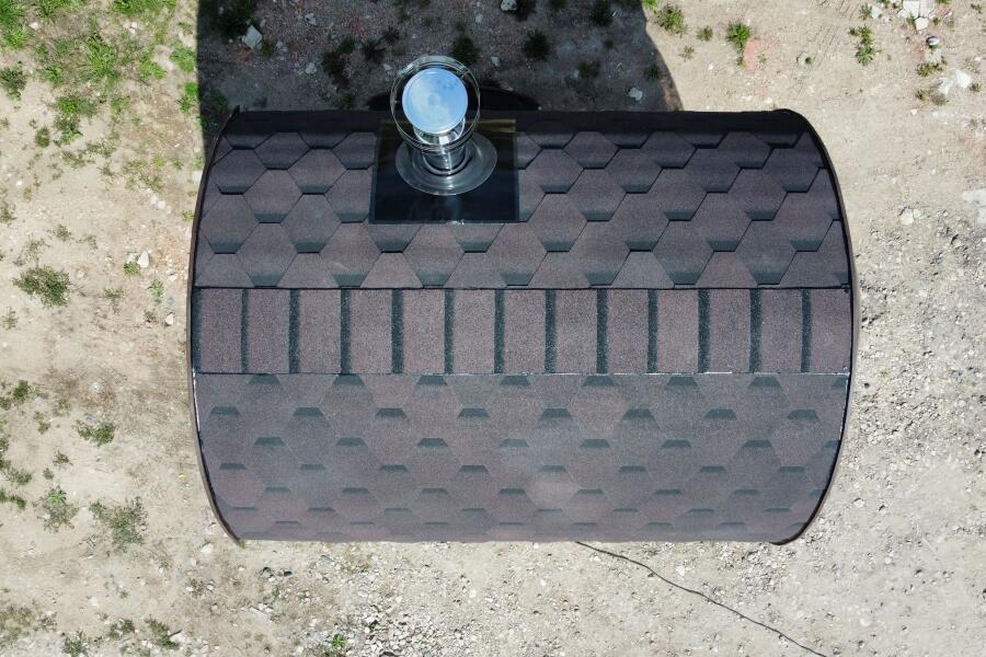 Баня-бочка Батискаф 2,5 м с козырьком, фото 10