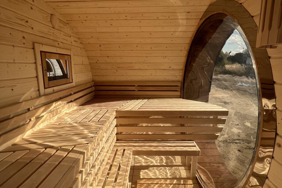 Баня овальная Батискаф 2,4х4 м , фото 6