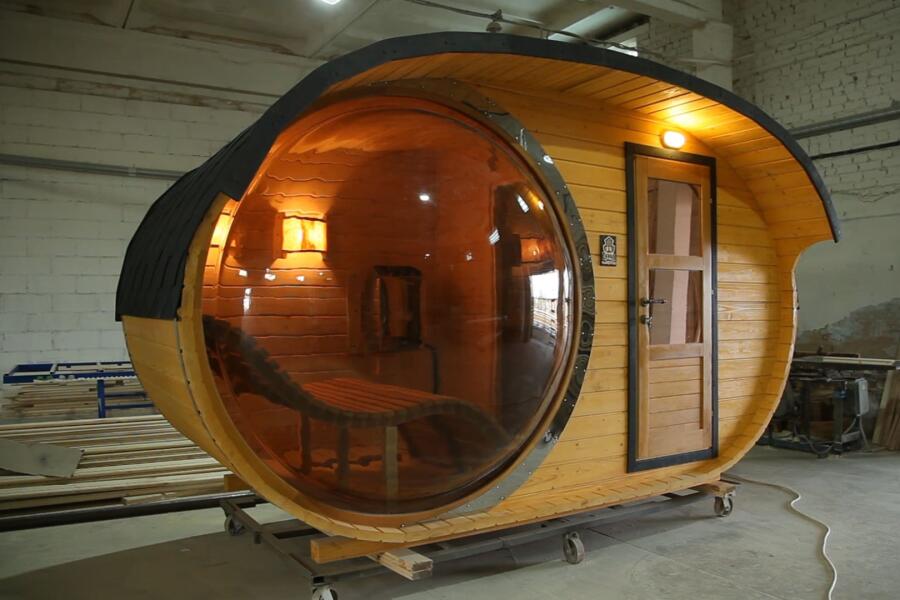 Баня овальная Батискаф 2,4х4 м , фото 9