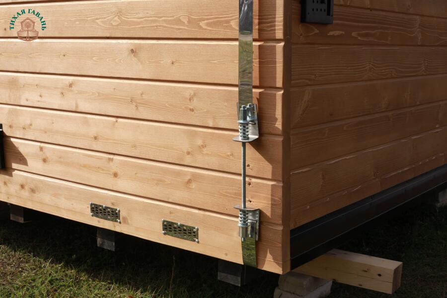 Баня Парус 6 м, 2 отд, боковой вход, со спальным местом и душевой, топка внутри, фото 3