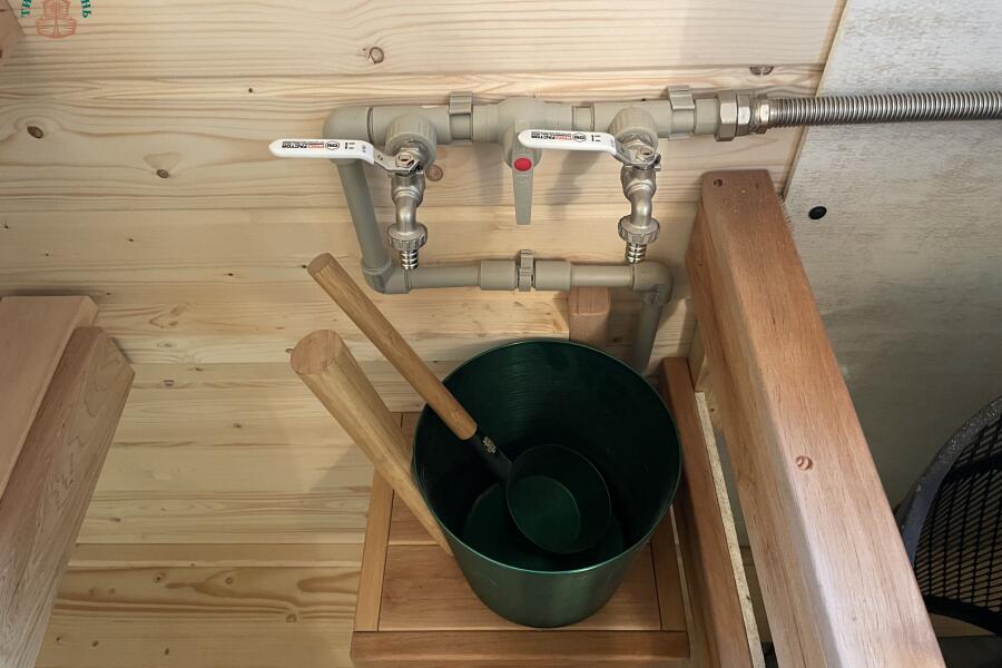 Баня Парус 6 м, 2 отд, боковой вход, со спальным местом и душевой, топка внутри, фото 14