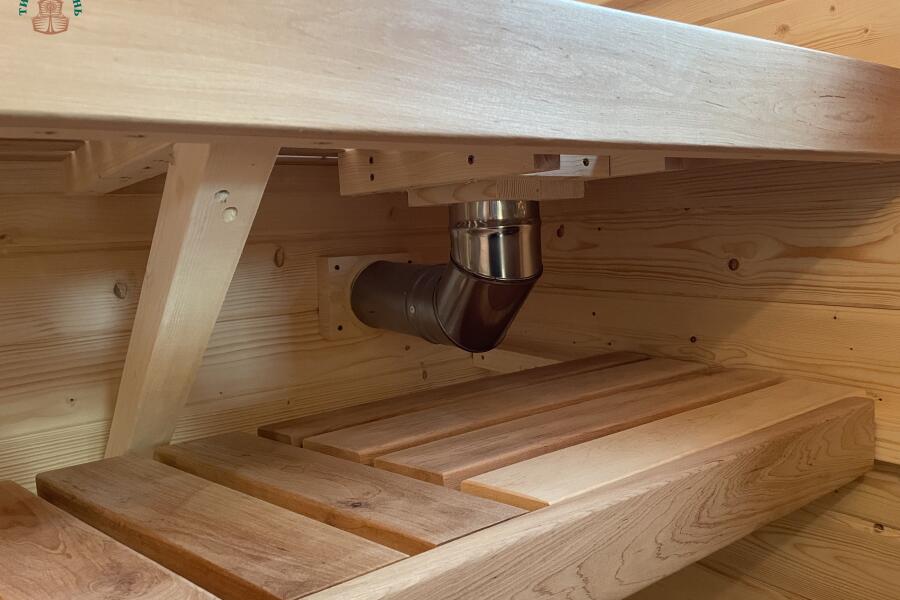 Баня Парус 6 м, 2 отд, боковой вход, со спальным местом и душевой, топка внутри, фото 17