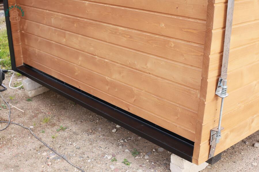 Парус 6 м, 2 отделения, с душевой, боковой вход, топка внутри, фото 4