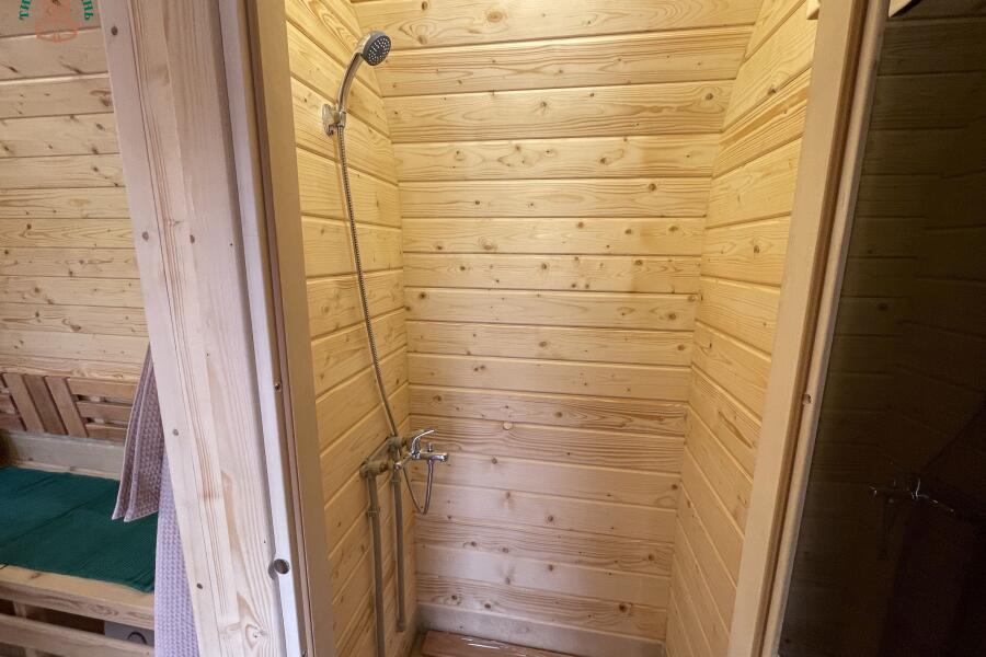 Парус 6 м, 2 отделения, с душевой, боковой вход, топка внутри, фото 14