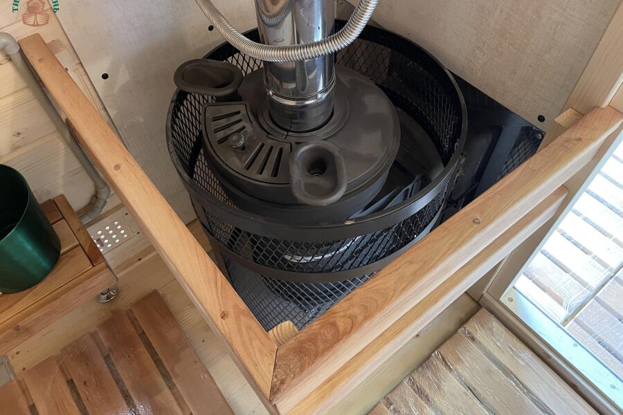 Парус 6 м, 2 отделения, с душевой, боковой вход, топка внутри, фото 24