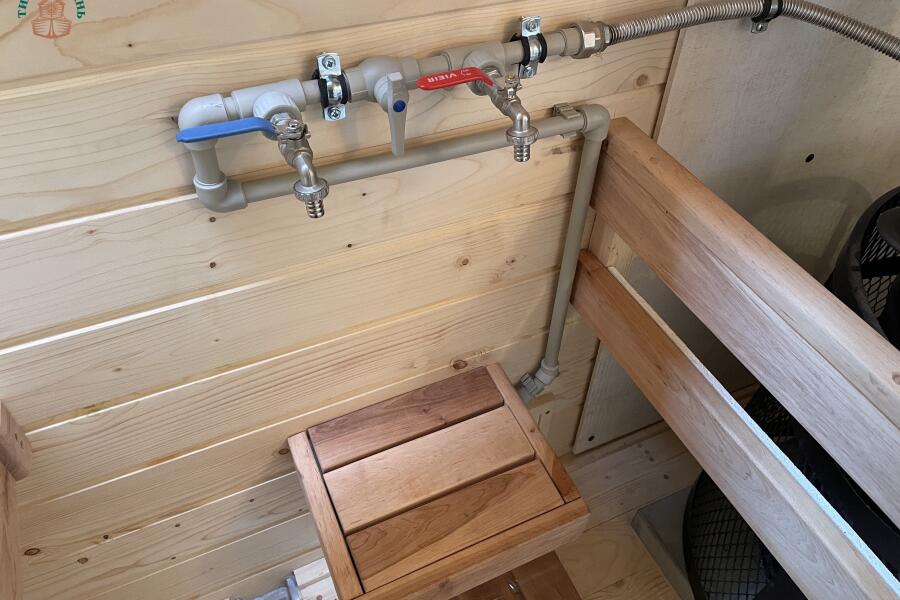 Парус 6 м, 2 отделения, с душевой, боковой вход, топка внутри, фото 26