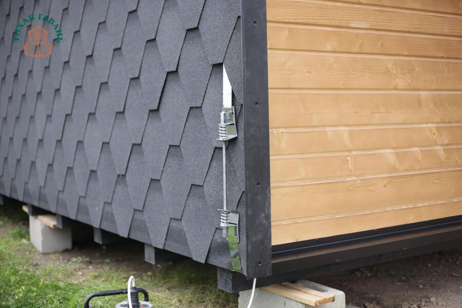 Баня Парус 6 м, 2 отделения, с душевой, боковой вход, фото 6