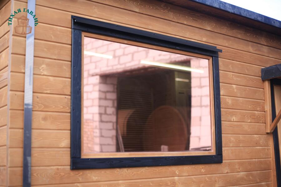 Баня Парус 6 м, 2 отделения, с душевой, боковой вход, фото 9