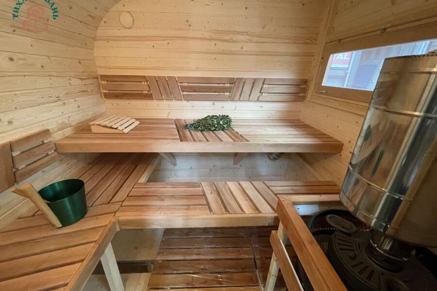 Баня Парус 6 м, 2 отделения, с душевой, боковой вход, фото 18