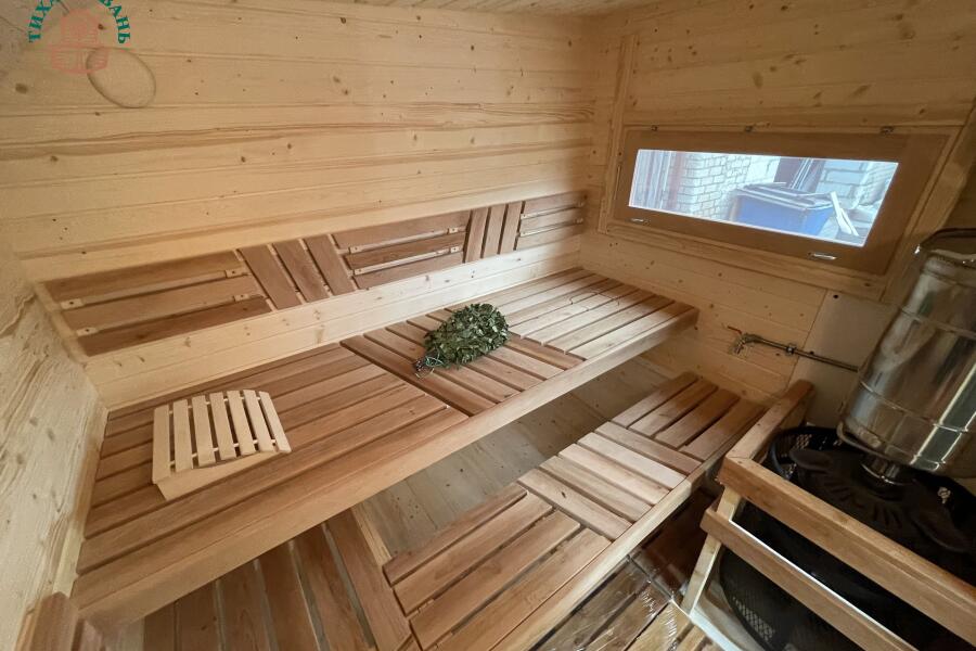 Баня Парус 6 м, 2 отделения, с душевой, боковой вход, фото 20