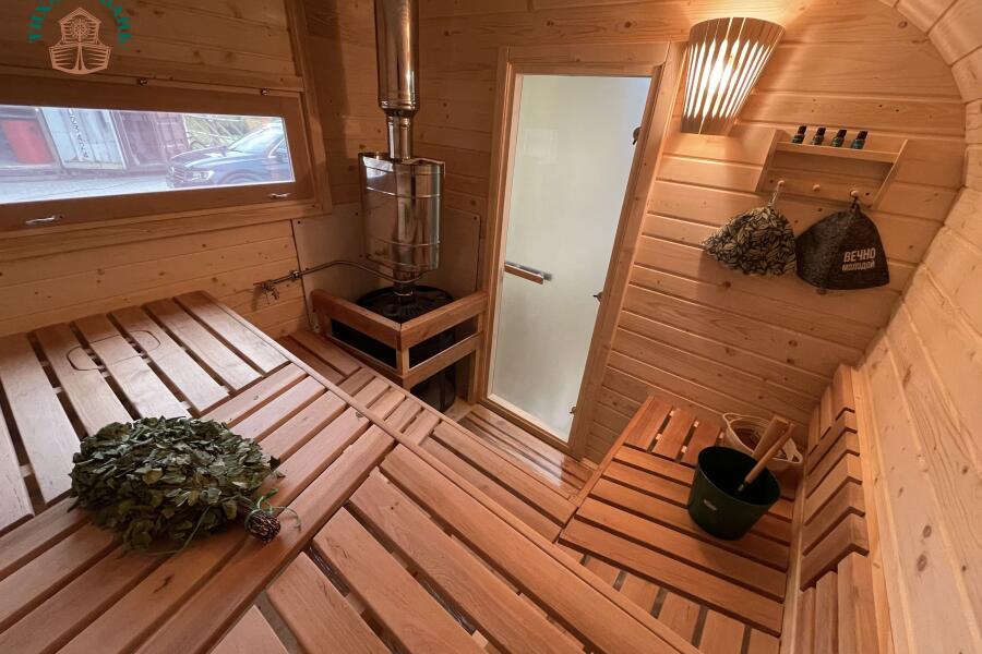 Баня Парус 6 м, 2 отделения, с душевой, боковой вход, фото 22