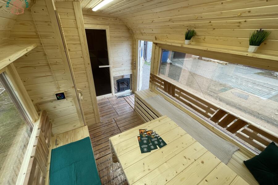 Баня Квадро-Хаус 6 м, 2 отд, боковой вход, с душевой и подсветкой в парной, фото 15
