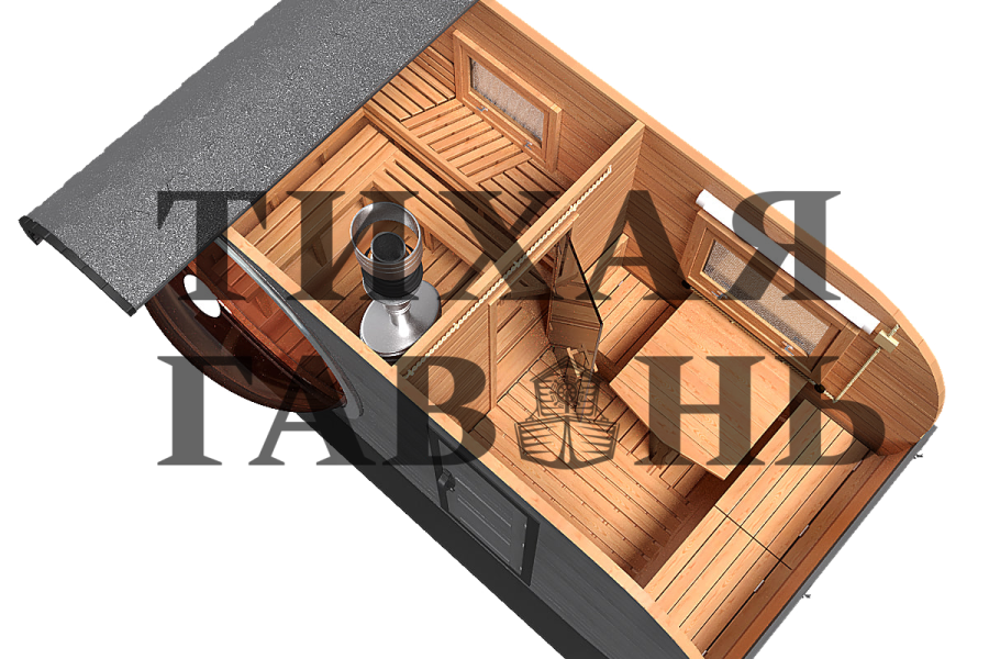 Баня овальная Батискаф 3х5 м , фото 25