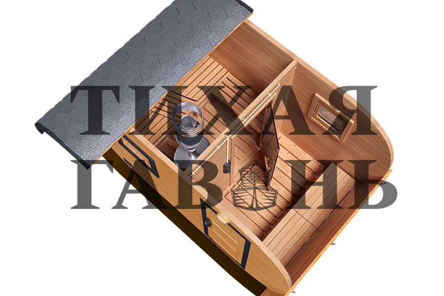 Баня овальная Батискаф 3х5 м , фото 26