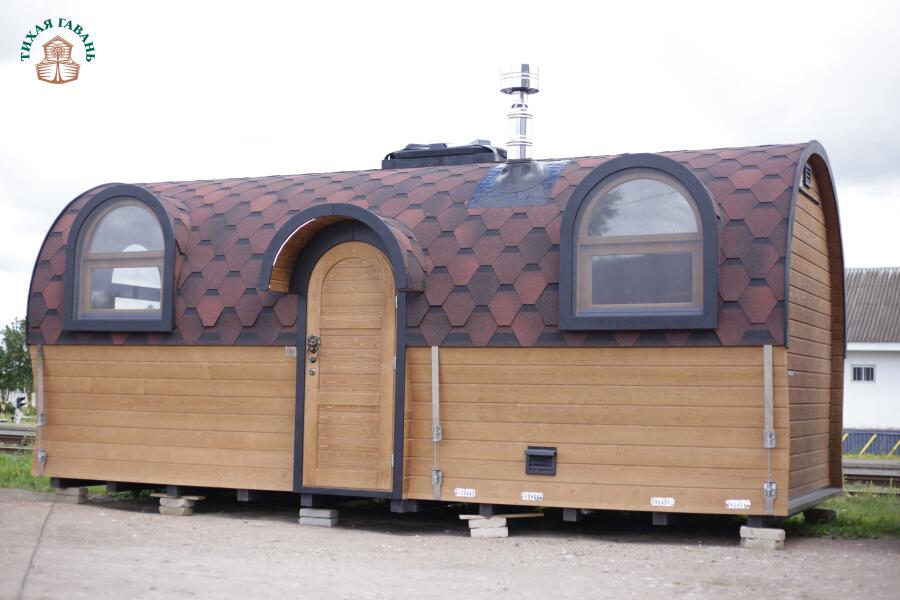 Баня Сундук Премиум 6 м, 2 отделения, боковой вход, с душевой и системой АвтоПар, фото 2