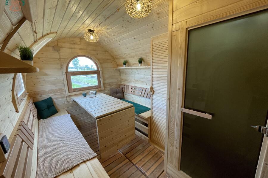 Баня Сундук Премиум 6 м, 2 отделения, боковой вход, с душевой и системой АвтоПар, фото 10