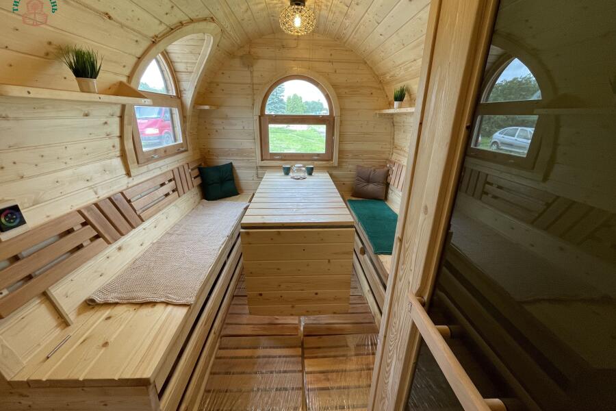 Баня Сундук Премиум 6 м, 2 отделения, боковой вход, с душевой и системой АвтоПар, фото 11