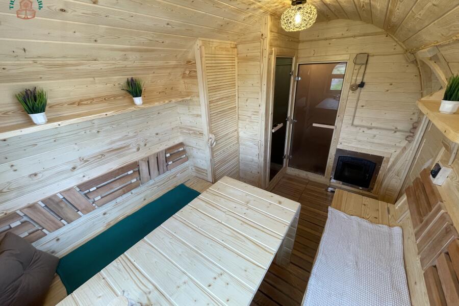 Баня Сундук Премиум 6 м, 2 отделения, боковой вход, с душевой и системой АвтоПар, фото 12