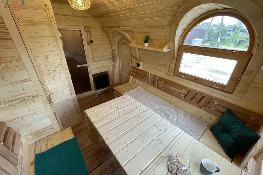 Баня Сундук Премиум 6 м, 2 отделения, боковой вход, с душевой и системой АвтоПар, фото 13