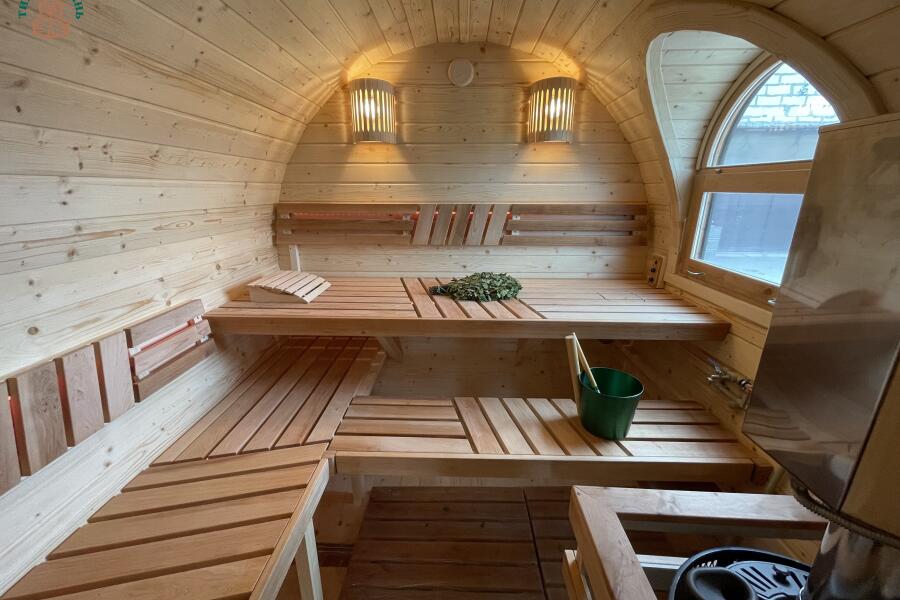 Баня Сундук Премиум 6 м, 2 отделения, боковой вход, с душевой и системой АвтоПар, фото 18