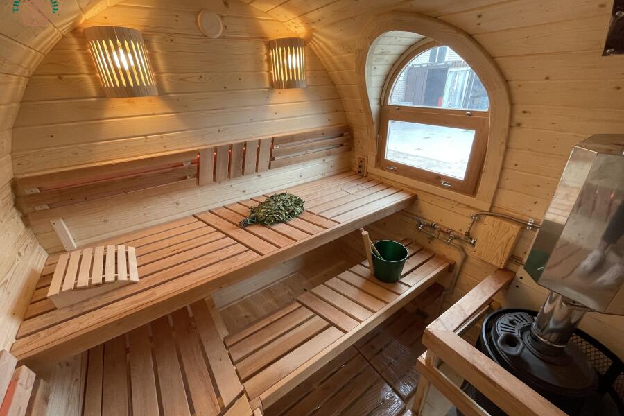 Баня Сундук Премиум 6 м, 2 отделения, боковой вход, с душевой и системой АвтоПар, фото 19