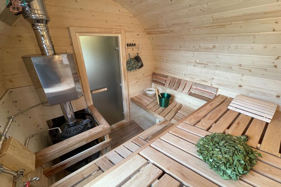 Баня Сундук Премиум 6 м, 2 отделения, боковой вход, с душевой и системой АвтоПар, фото 21