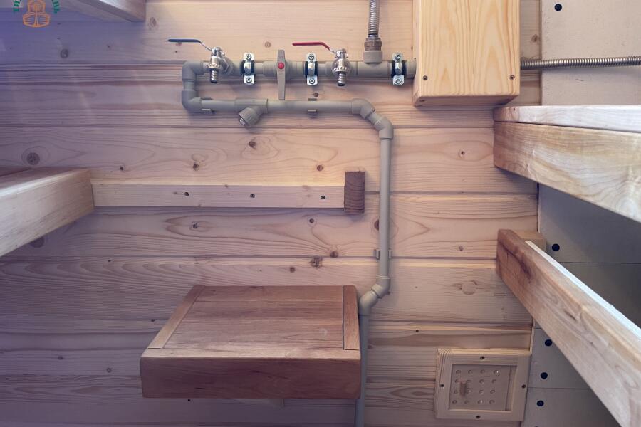 Баня Сундук Премиум 6 м, 2 отделения, боковой вход, с душевой и системой АвтоПар, фото 24