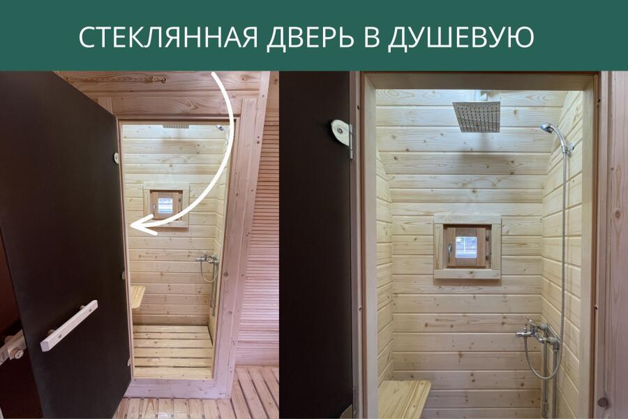 Стеклянная дверь в душевую, фото 2