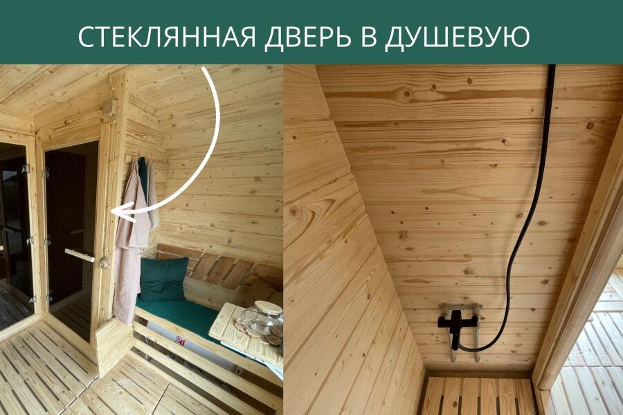 Стеклянная дверь в душевую, фото 3