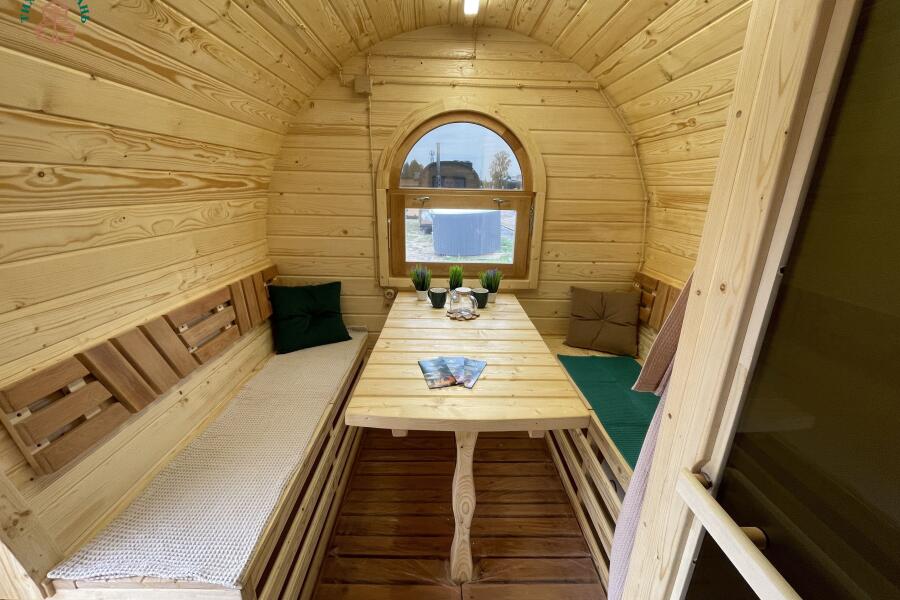 Баня Сундук 5 м, 2 отд, боковой вход, с душевой, топка внутри, фото 12