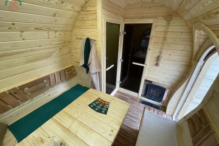 Баня Сундук 5 м, 2 отд, боковой вход, с душевой, топка внутри, фото 15